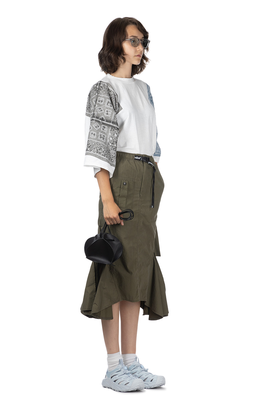 Kapital Ripstop Devil Skirt - Khaki