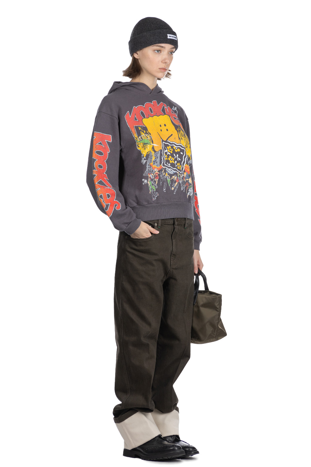 Kapital | SWT Knit Hoodie (BUSTER PECKISH RAINBOWY) - Ink
