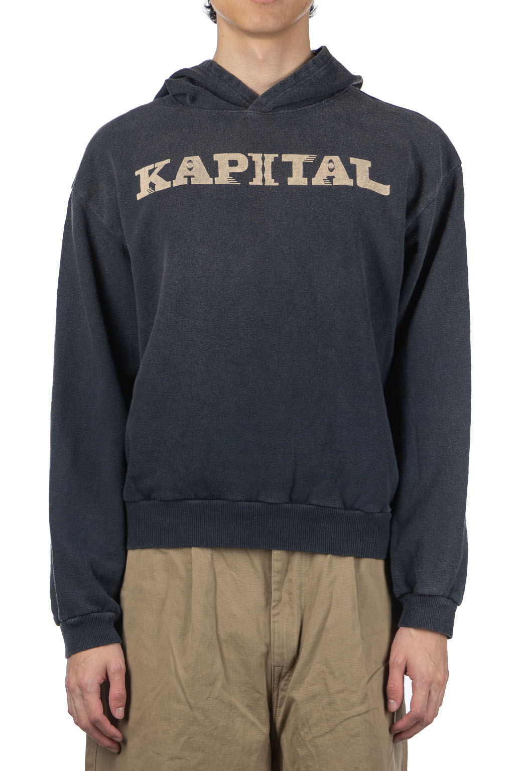 Kapital - SWT Knit Hoodie (SPEAKEASY KAPITAL) - Black