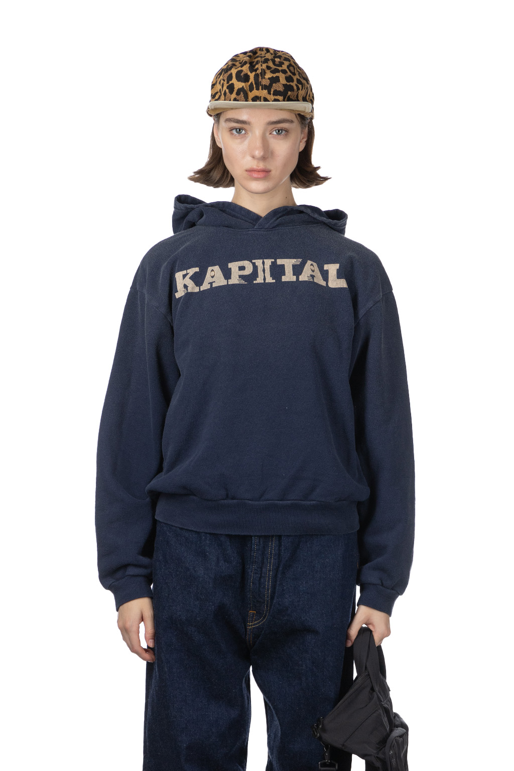 Kapital - SWT Knit Hoodie (SPEAKEASY KAPITAL) - Navy