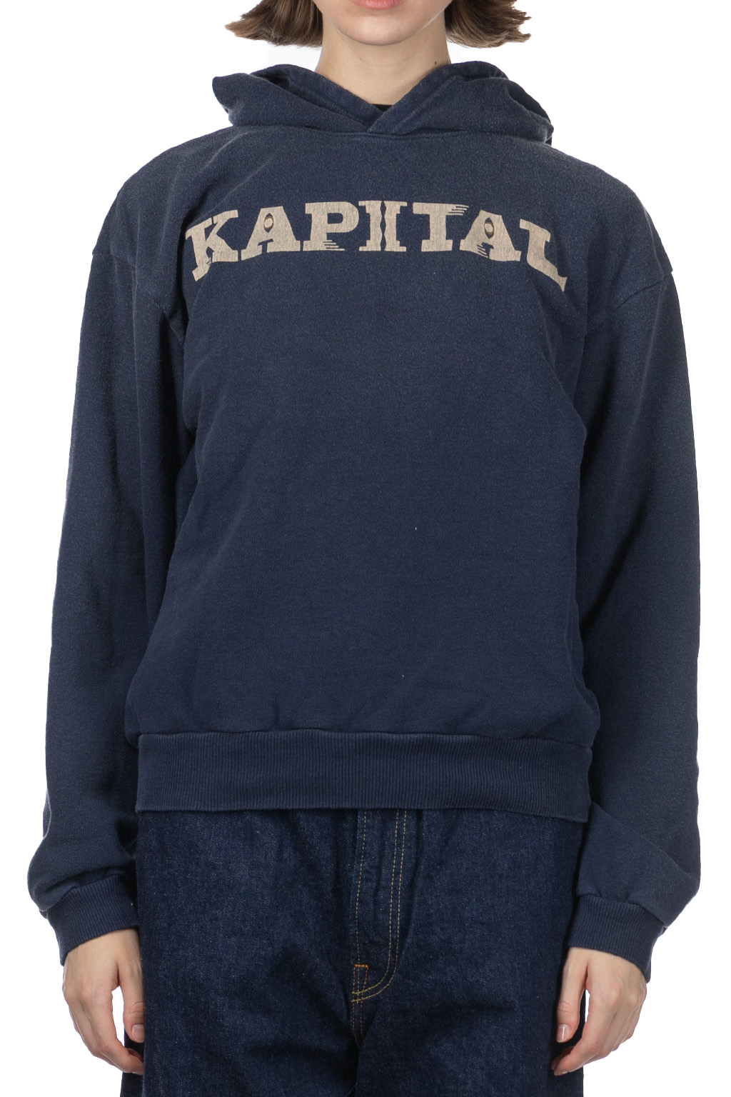 Kapital - SWT Knit Hoodie (SPEAKEASY KAPITAL) - Navy