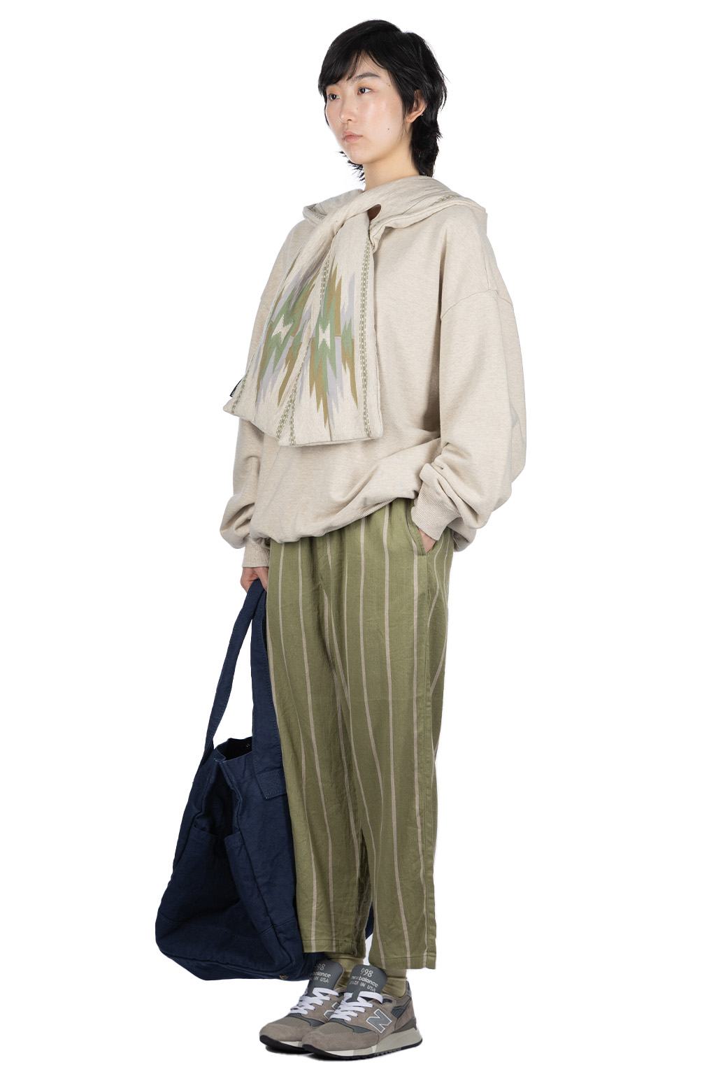 Kapital - SWT Knit x  Ortega Jersey KESA Parka - Natural
