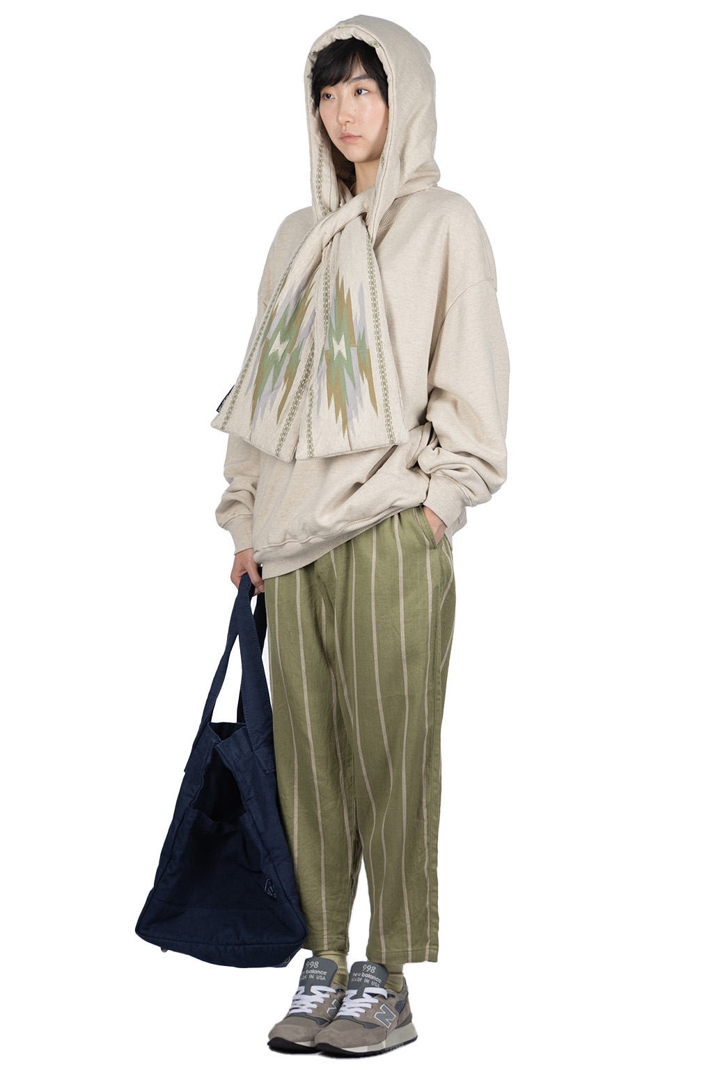 Kapital - SWT Knit x  Ortega Jersey KESA Parka - Natural