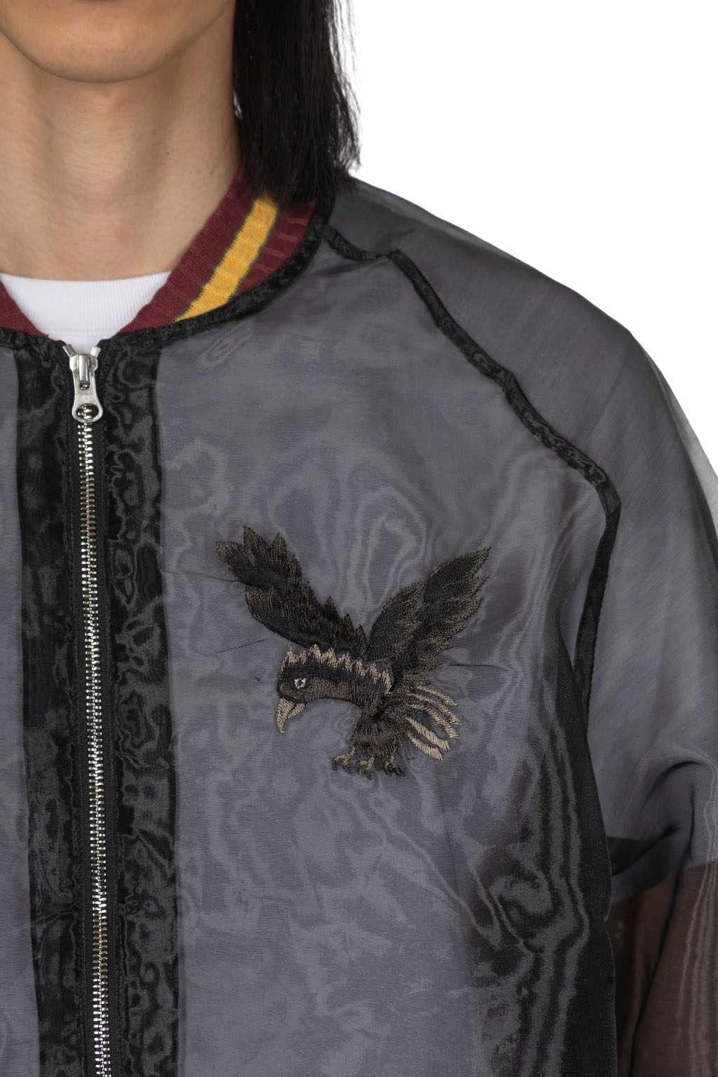 Kapital - Sheer Pearl Mosquito Guard Souvenir JKT RAVEN and SKULL