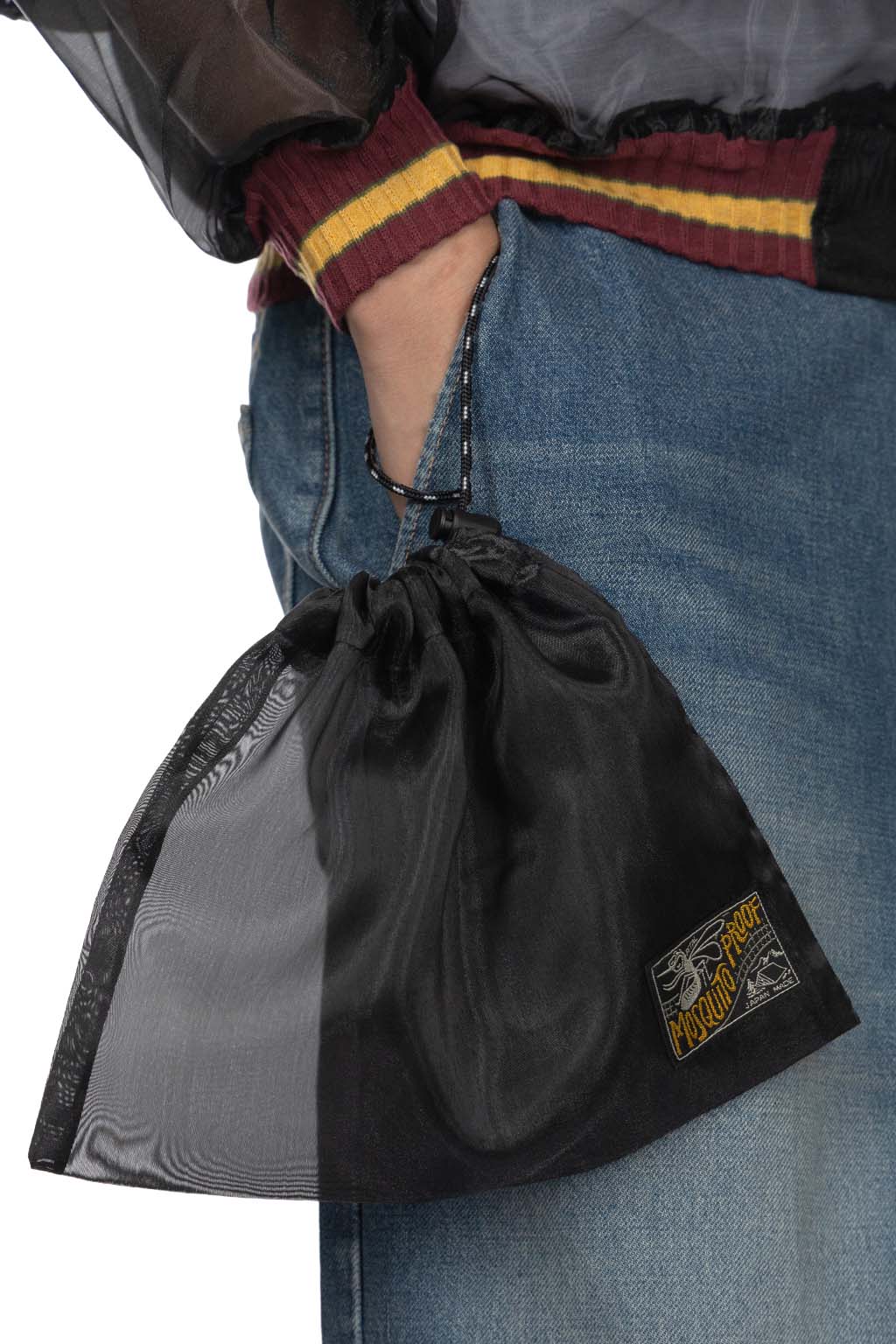 Kapital - Sheer Pearl Mosquito Guard Souvenir JKT RAVEN and SKULL