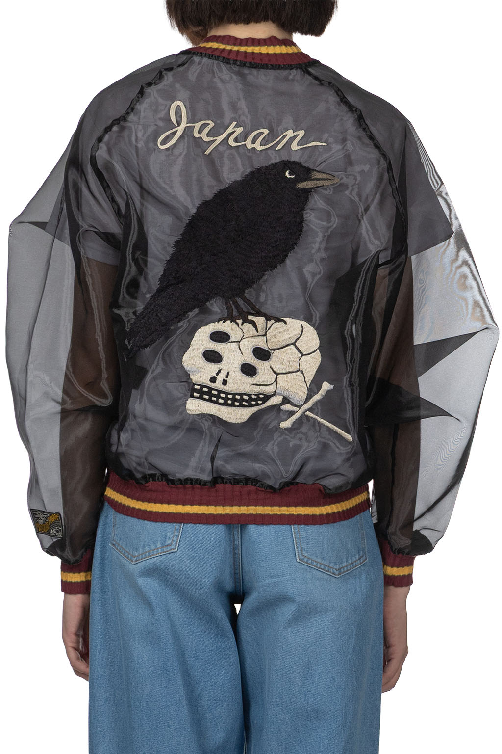 Kapital - Sheer Pearl Mosquito Guard Souvenir JKT RAVEN and SKULL