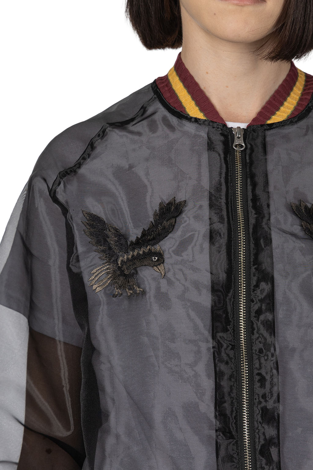 Kapital - Sheer Pearl Mosquito Guard Souvenir JKT RAVEN and SKULL
