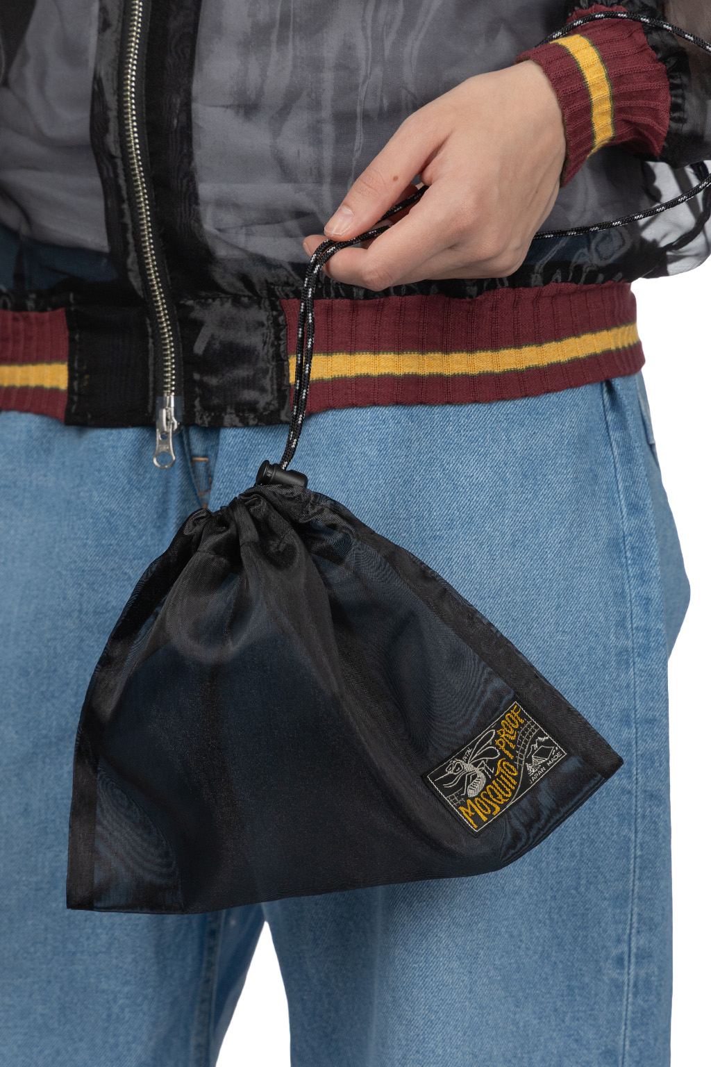 Kapital - Sheer Pearl Mosquito Guard Souvenir JKT RAVEN and SKULL