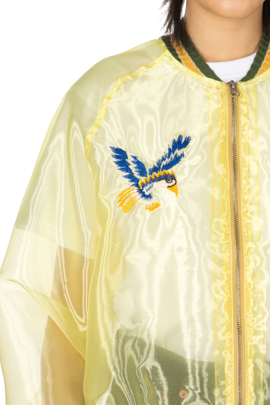 Kapital - Sheer Pearl Mosquito Guard Souvenir Jacket Jamaica - Yellow