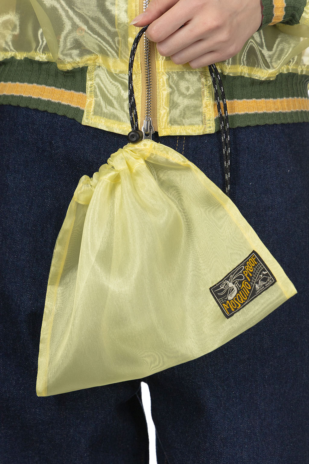 Kapital - Sheer Pearl Mosquito Guard Souvenir Jacket Jamaica - Yellow