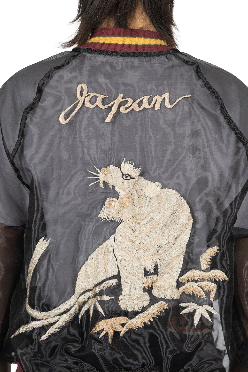 Kapital - Sheer Pearl Mosquito Guard Souvenir Jacket - Tiger - Black
