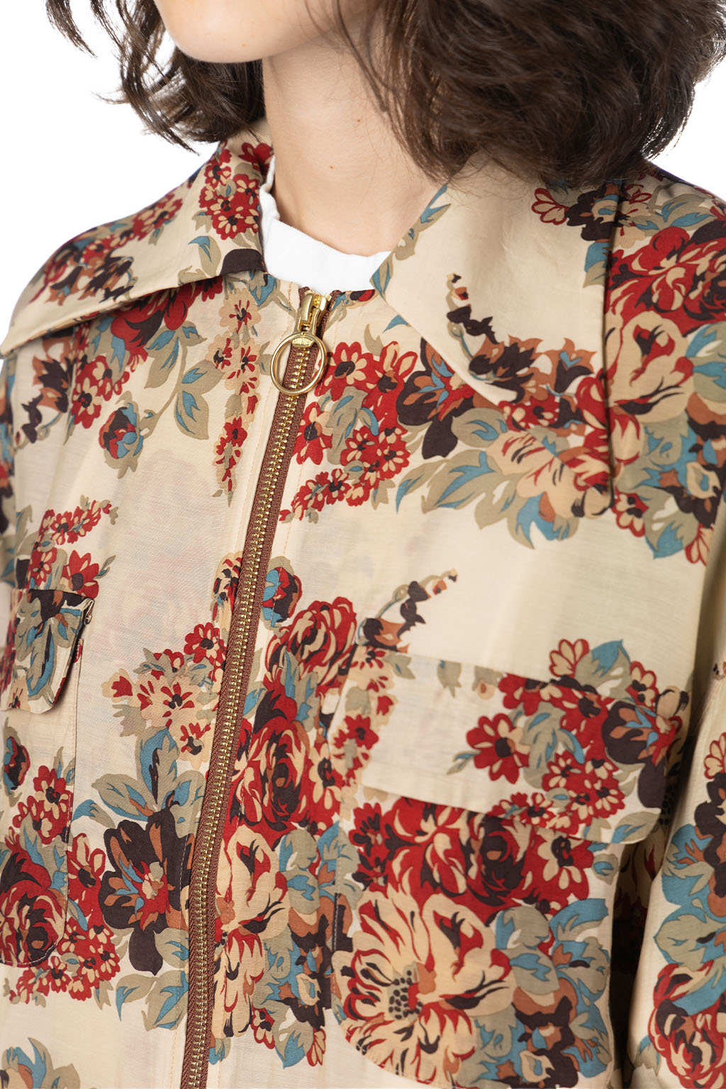 Kapital | Silk Rayon CHAMPETRE MARIA DRIZZLE Open Collar Shirt