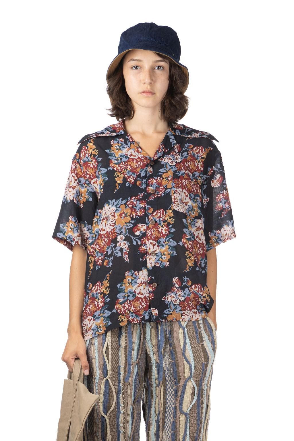 Kapital | Silk Rayon CHAMPETRE MARIA WRANGLE Collar Aloha Shirt