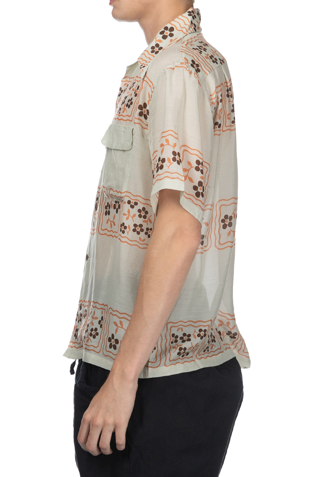 Kapital - Silk Rayon COOKIE WRANGLE Collar Aloha Shirt - Ecru