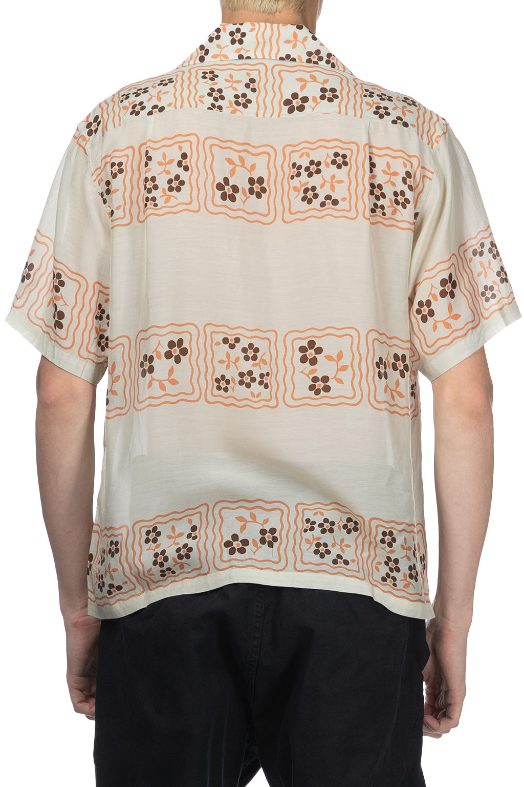 Kapital - Silk Rayon COOKIE WRANGLE Collar Aloha Shirt - Ecru