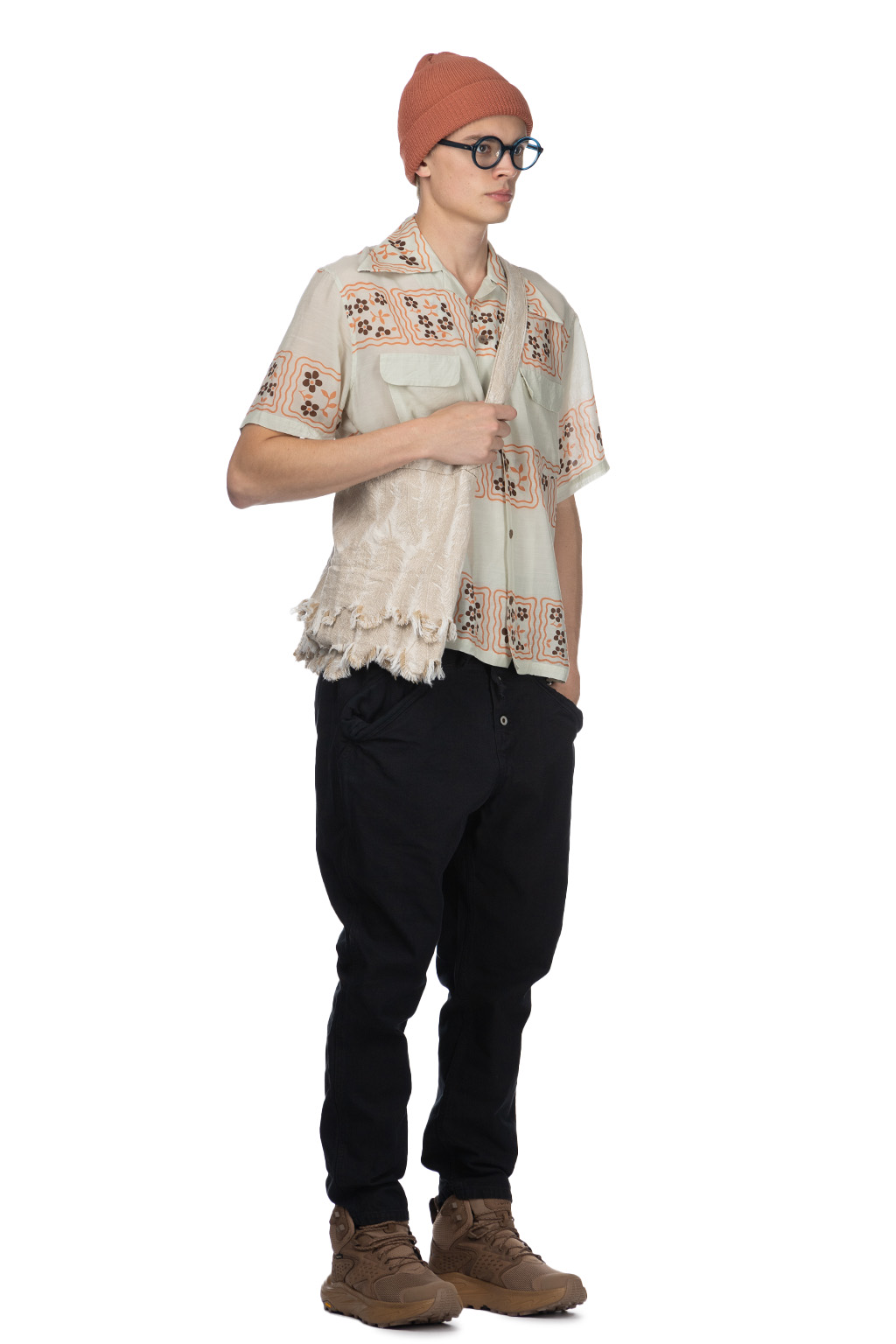 Kapital - Silk Rayon COOKIE WRANGLE Collar Aloha Shirt - Ecru