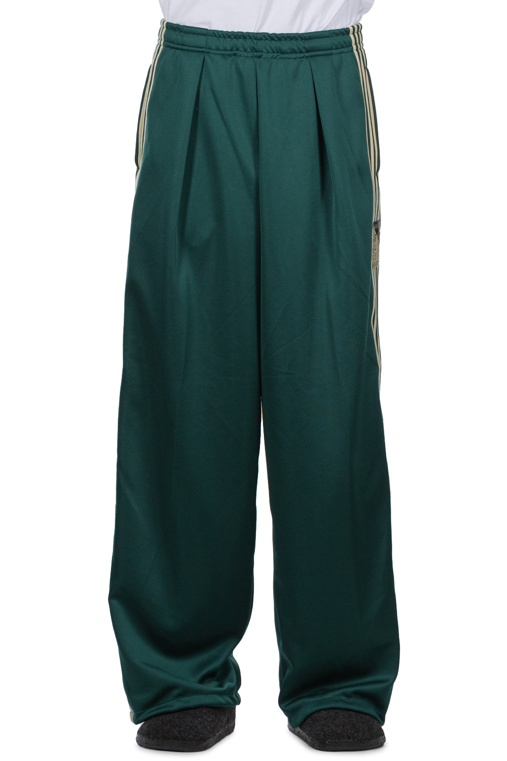 Kapital - Smooth Jersey SMW Baggy Truck Pants (Banner Stripe) - Green