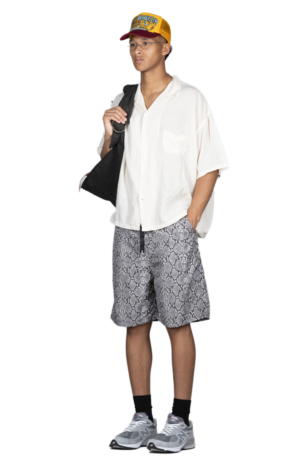 Kapital Soft Linen Open Collar BIG Shirt - Natural