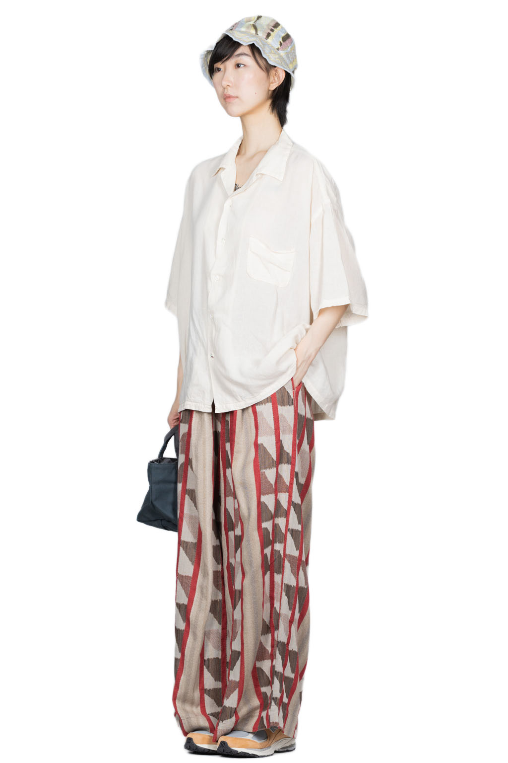Kapital Soft Linen Open Collar BIG Shirt - Natural
