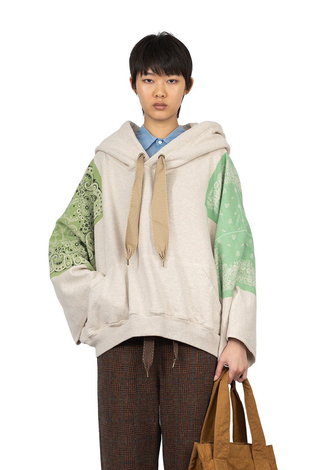 Kapital - TOP SWT Knit Bandana DEVIL HOODIE - Green