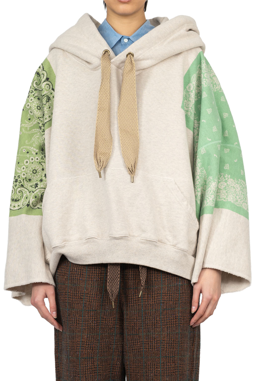 Kapital - TOP SWT Knit Bandana DEVIL HOODIE - Green