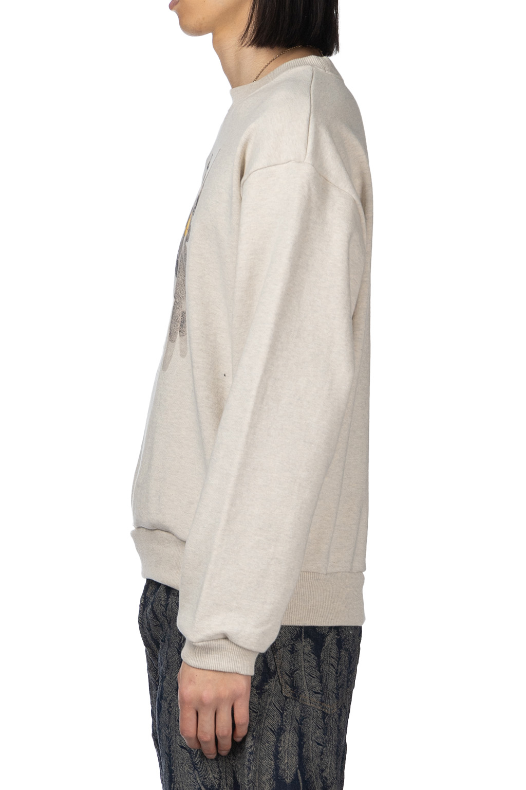 Kapital | TOP SWT Knit Crew SWT (MONKEY AMIGOS) - Natural