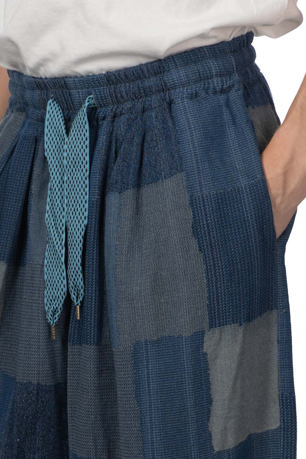 Kapital - Cotton Linen TUGIHAGI RUDE Baggy Pants - Navy