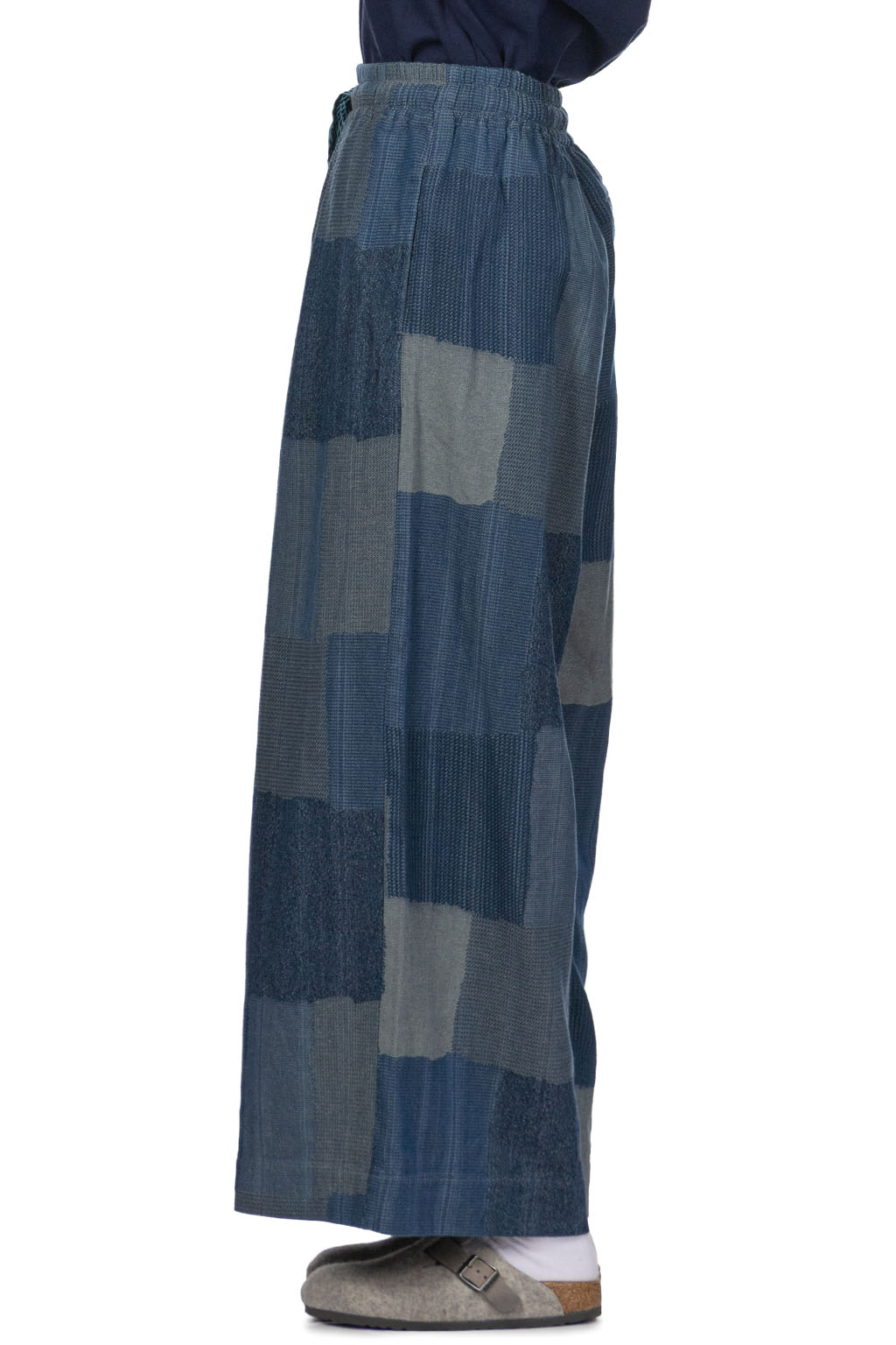 Kapital - Cotton Linen TUGIHAGI RUDE Baggy Pants - Navy