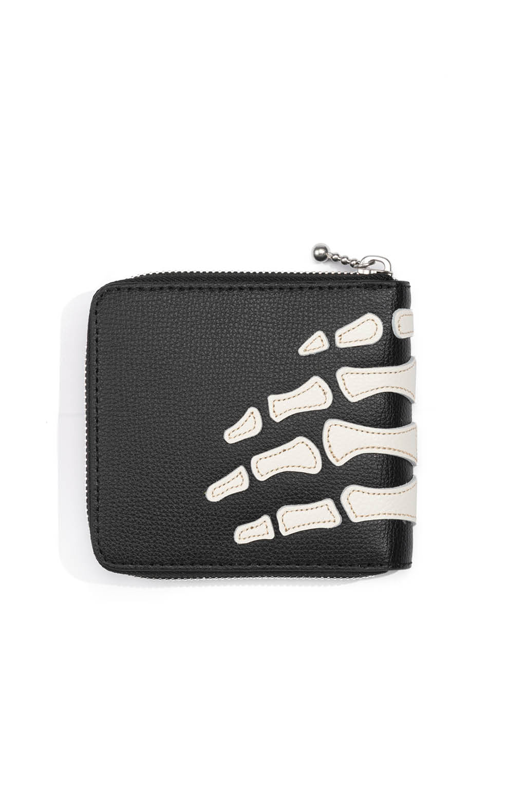 Kapital - Thumb-Up Bone Band Zip Wallet - Black