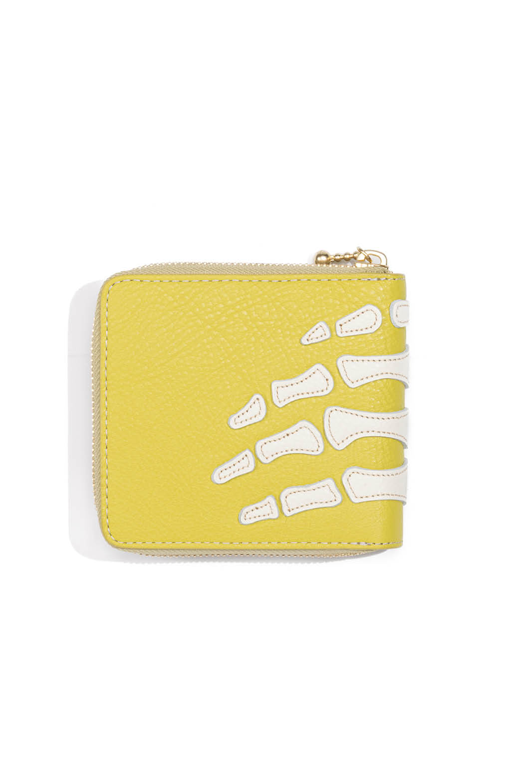 Kapital - Thumb-Up Bone Band Zip Wallet - Lime