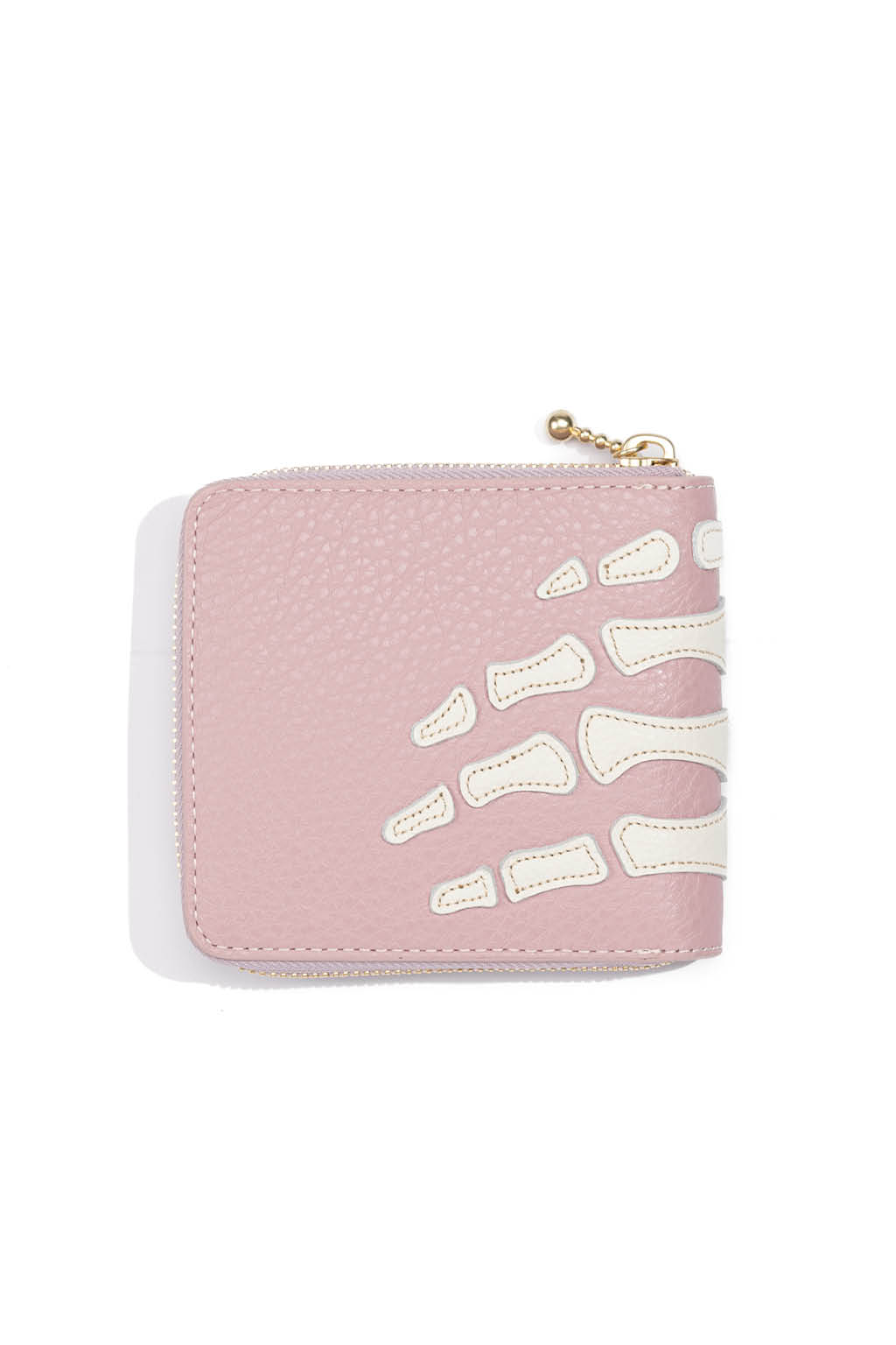 Kapital - Thumb-Up Bone Band Zip Wallet - Pink