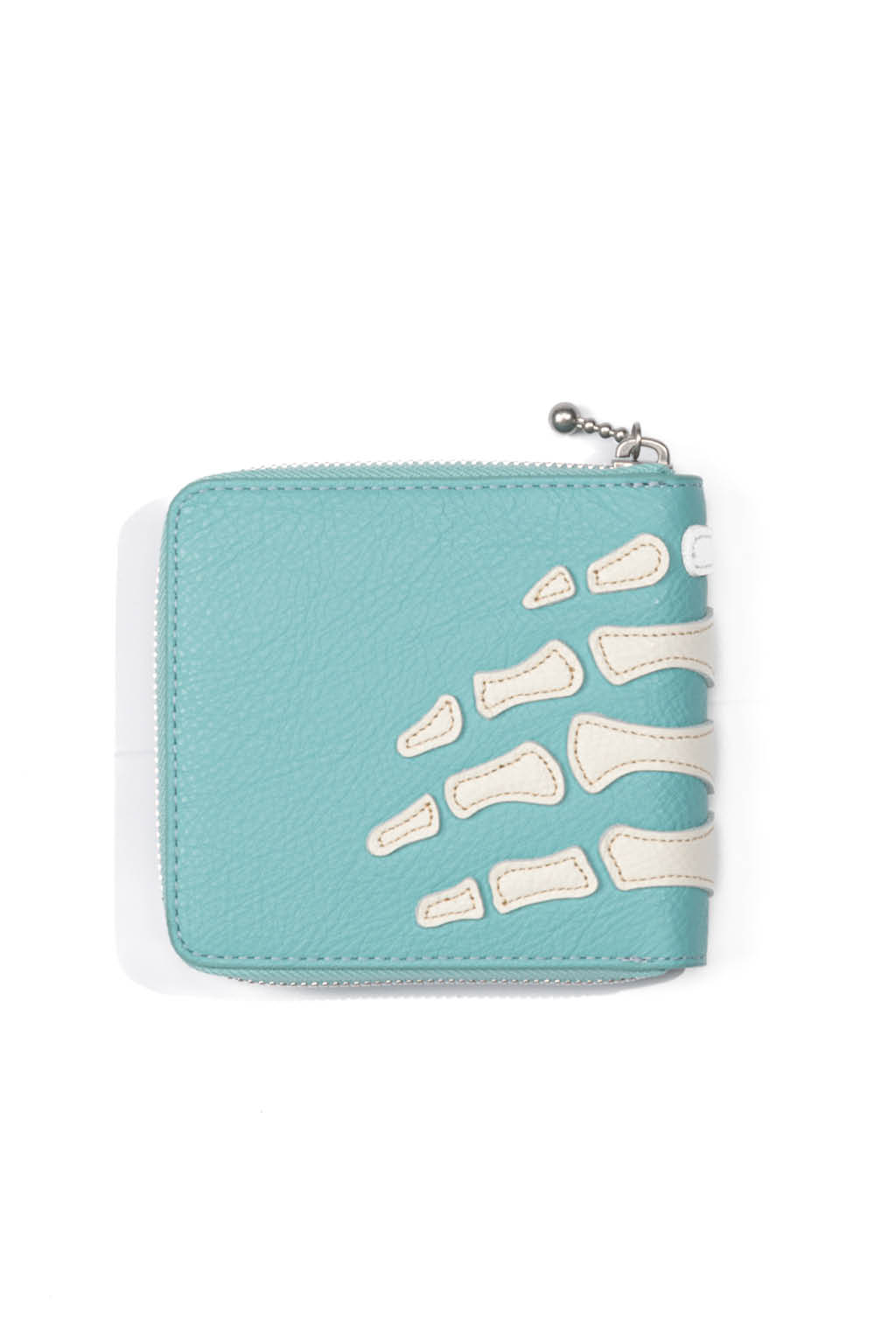 Kapital - Thumb-Up Bone Band Zip Wallet - Powder Blue