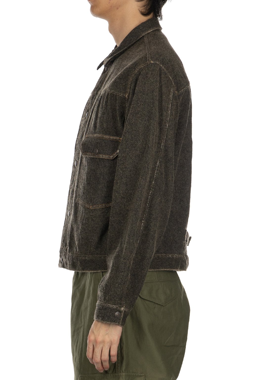 Kapital | Twill Aging Wool 1st Jacket - Faded Charcoal | Men Kapital | Twill Aging Wool 1st Jacket - Faded Charcoal | Men