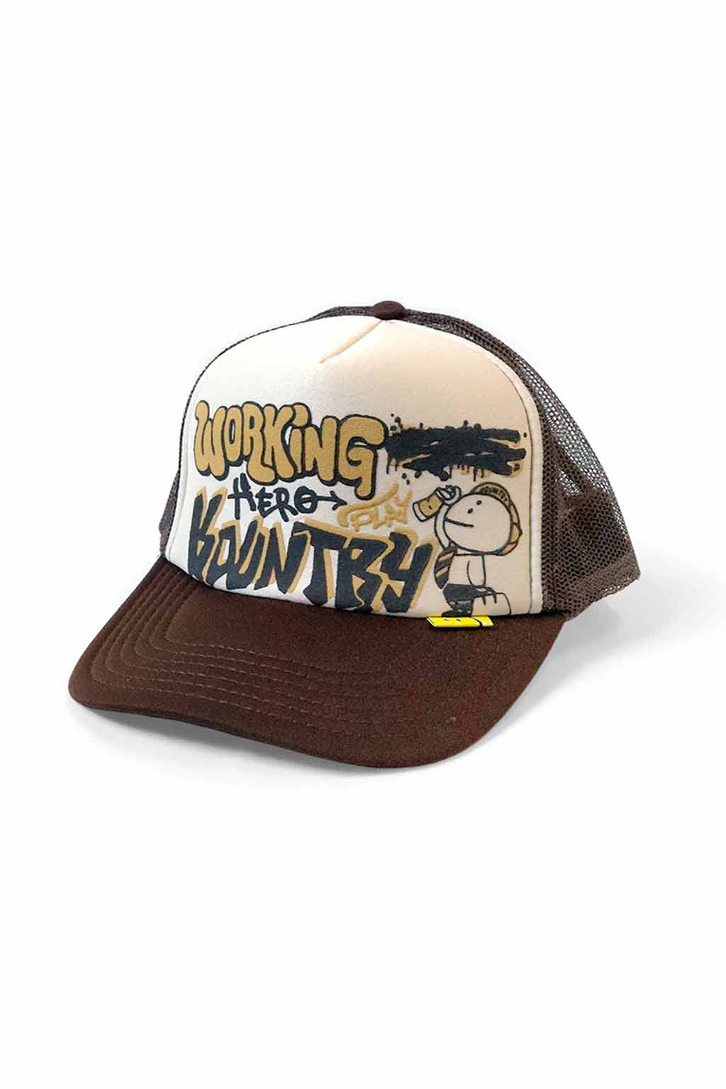 Kapital - WORKING HERO Trucker Cap - Natural x Purple