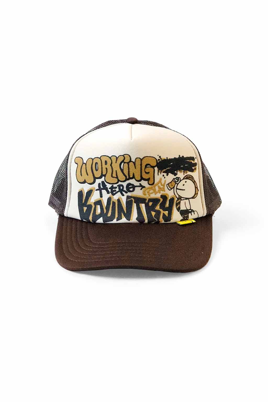 Kapital - WORKING HERO Trucker Cap - Natural x Purple
