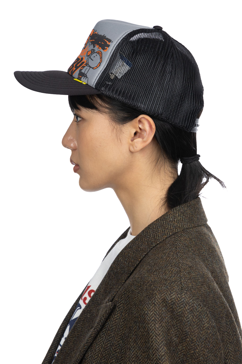 Kapital - WORKING HERO Trucker Cap - Natural x Purple