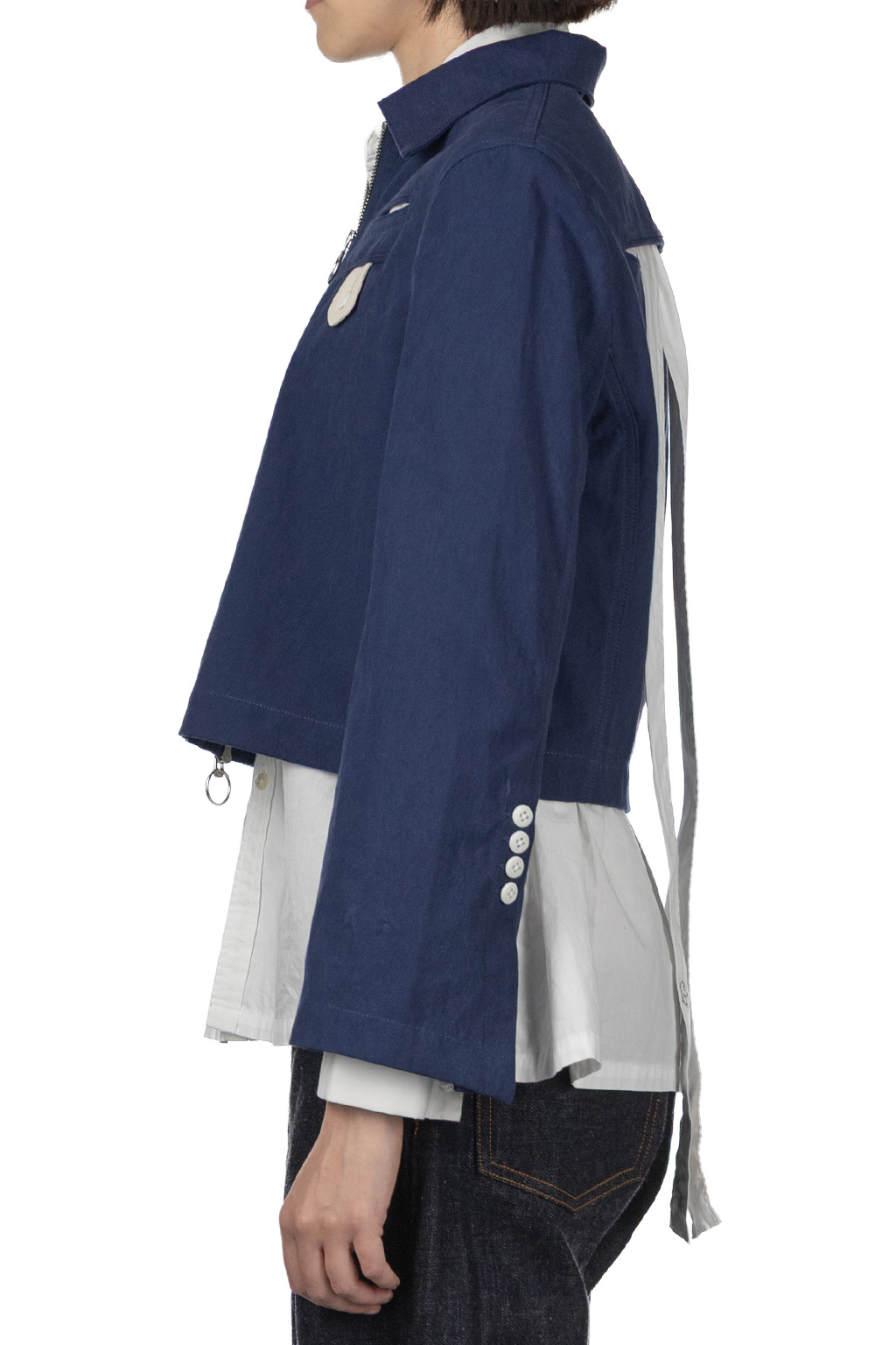 Kapital - Water-Repellent Canvas CUT-OUT BATEAU Blouson - Navy