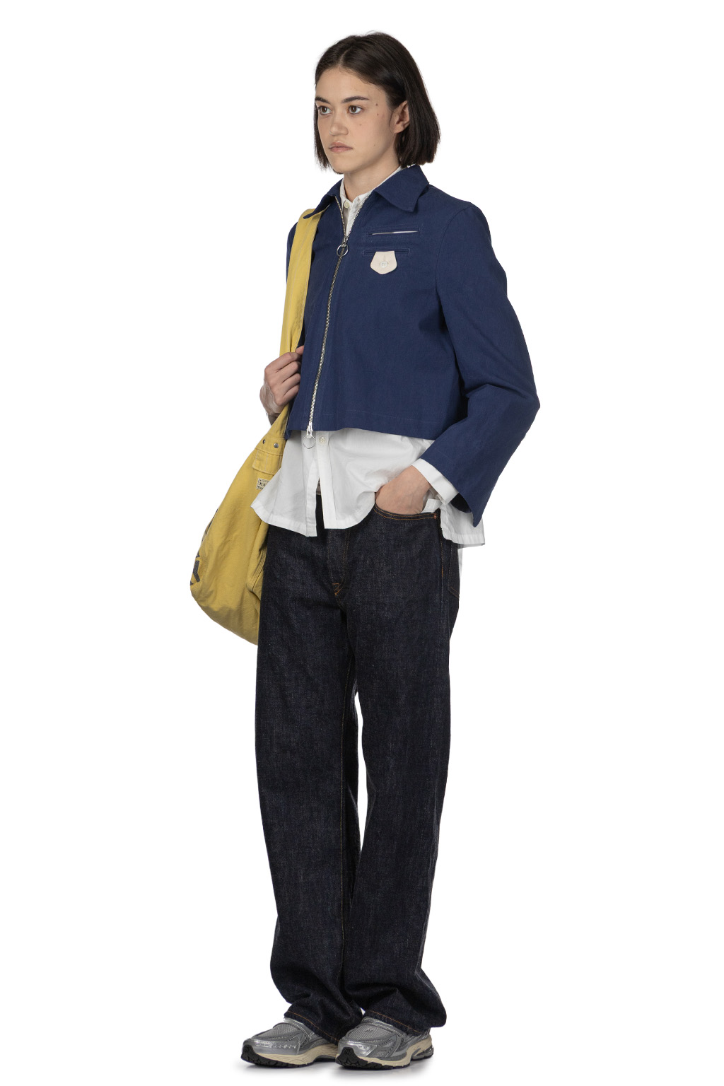 Kapital - Water-Repellent Canvas CUT-OUT BATEAU Blouson - Navy