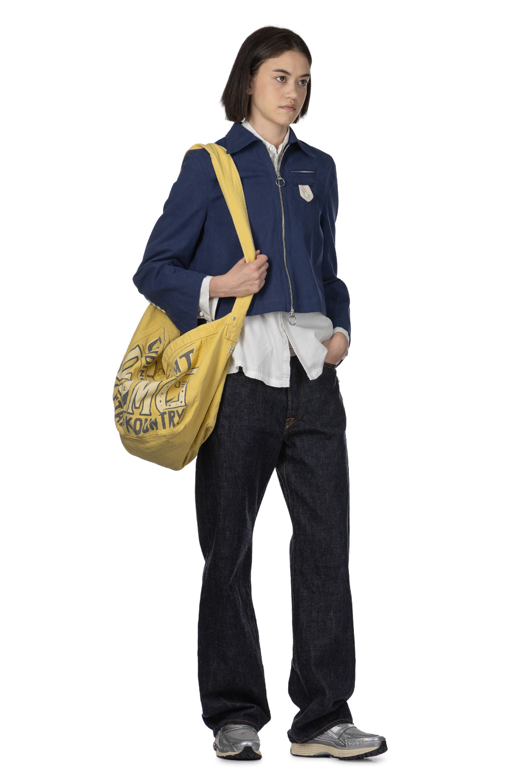 Kapital - Water-Repellent Canvas CUT-OUT BATEAU Blouson - Navy