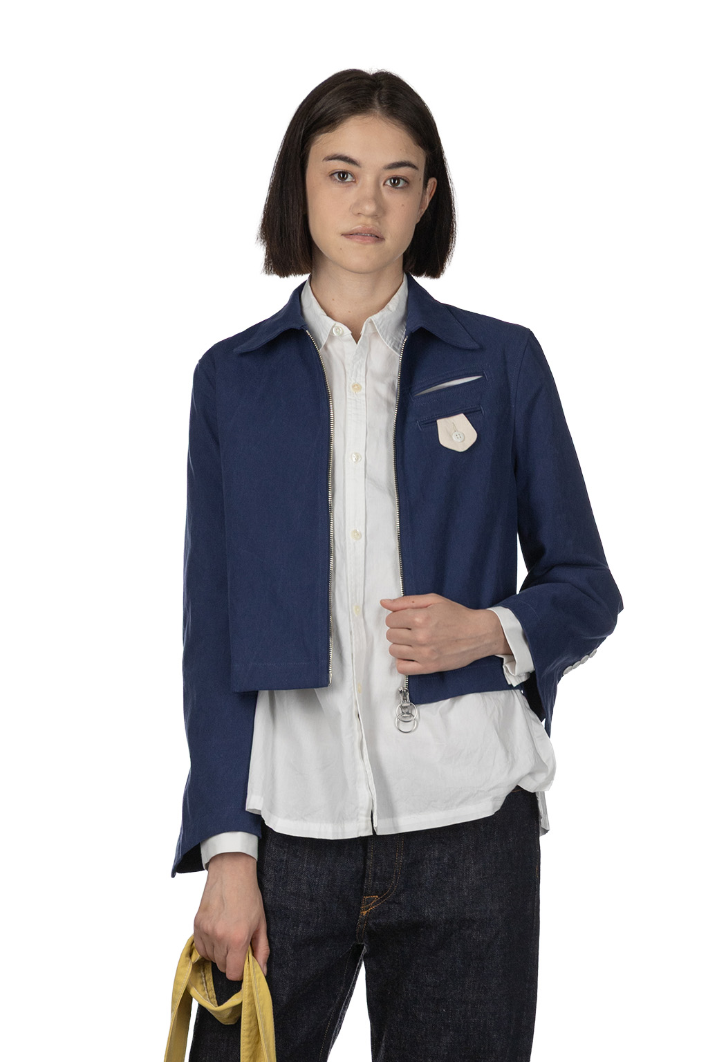 Kapital - Water-Repellent Canvas CUT-OUT BATEAU Blouson - Navy