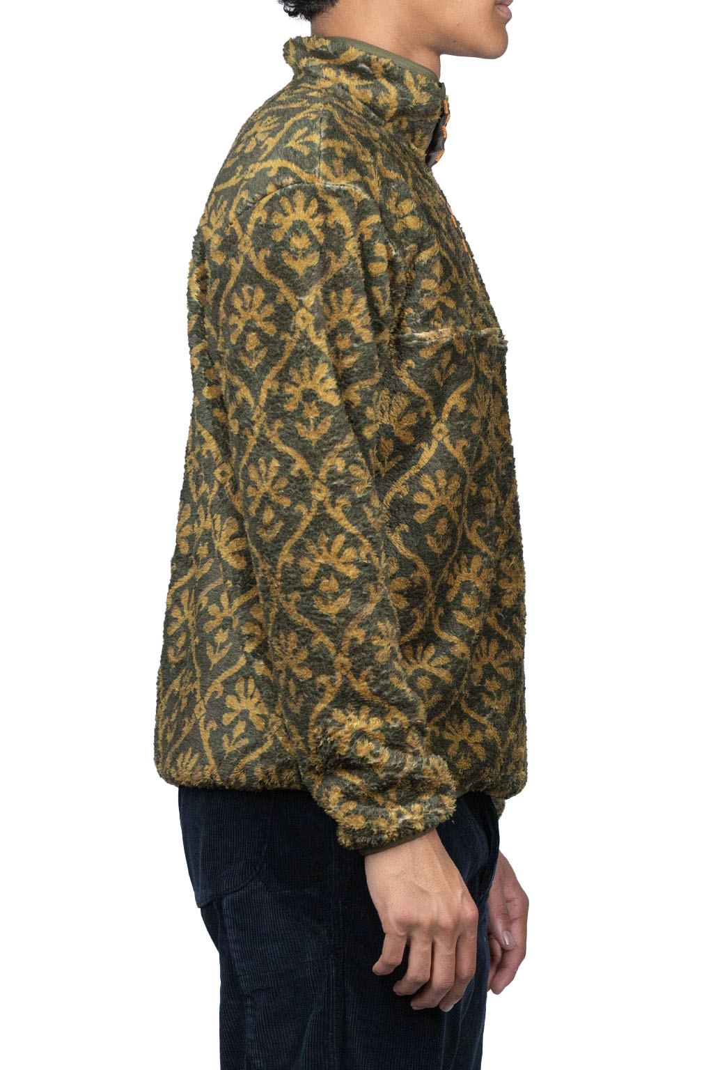 Kapital YOSEMITE Arabesque Fleece Pullover - Khaki