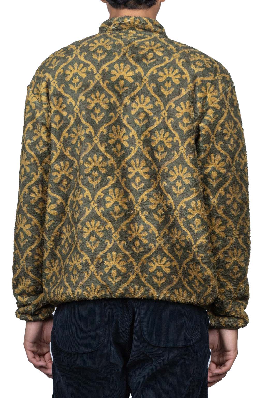 Kapital YOSEMITE Arabesque Fleece Pullover - Khaki