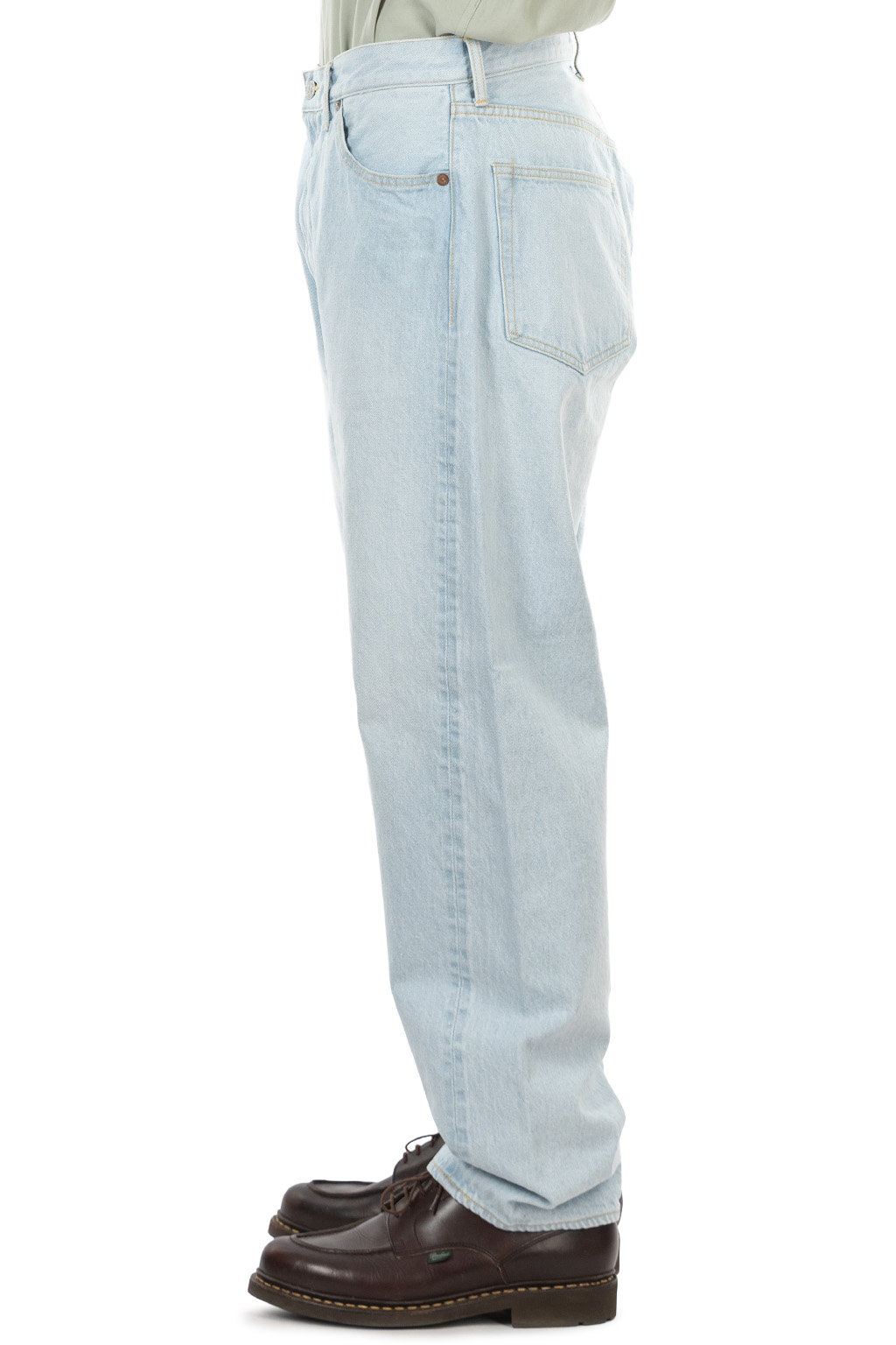 Kaptain Sunshine - 5P Zipper Front Denim Pants - Indigo Ice Wash
