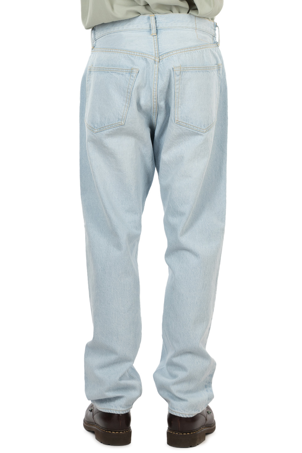 Kaptain Sunshine - 5P Zipper Front Denim Pants - Indigo Ice Wash