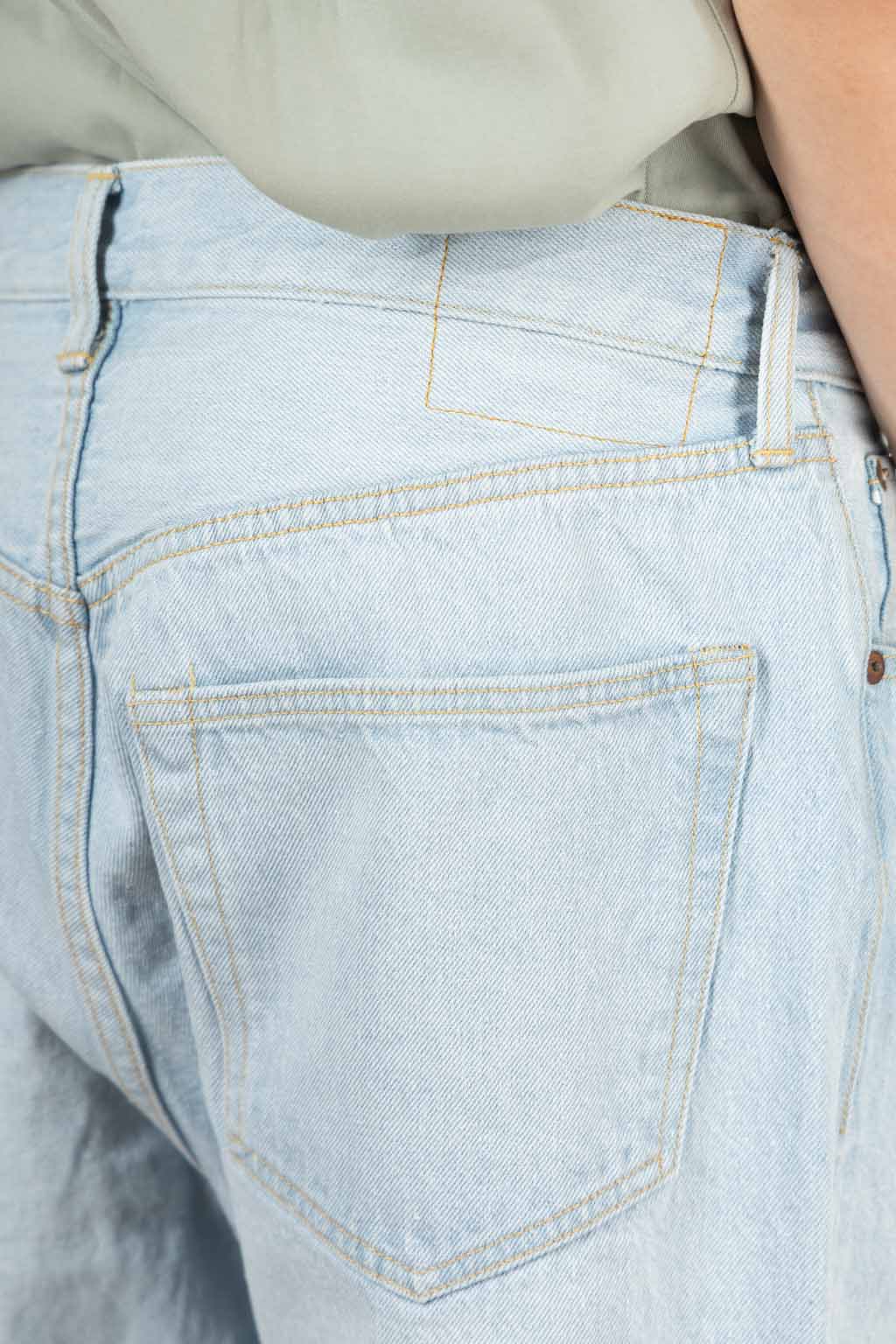 Kaptain Sunshine - 5P Zipper Front Denim Pants - Indigo Ice Wash