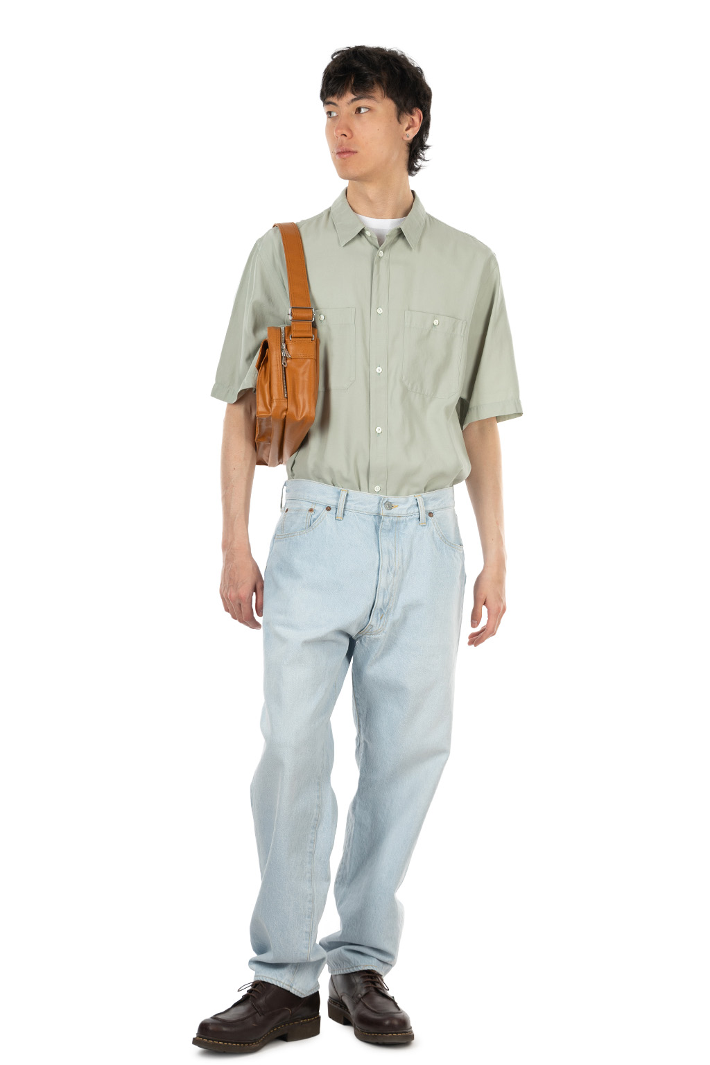 Kaptain Sunshine - 5P Zipper Front Denim Pants - Indigo Ice Wash