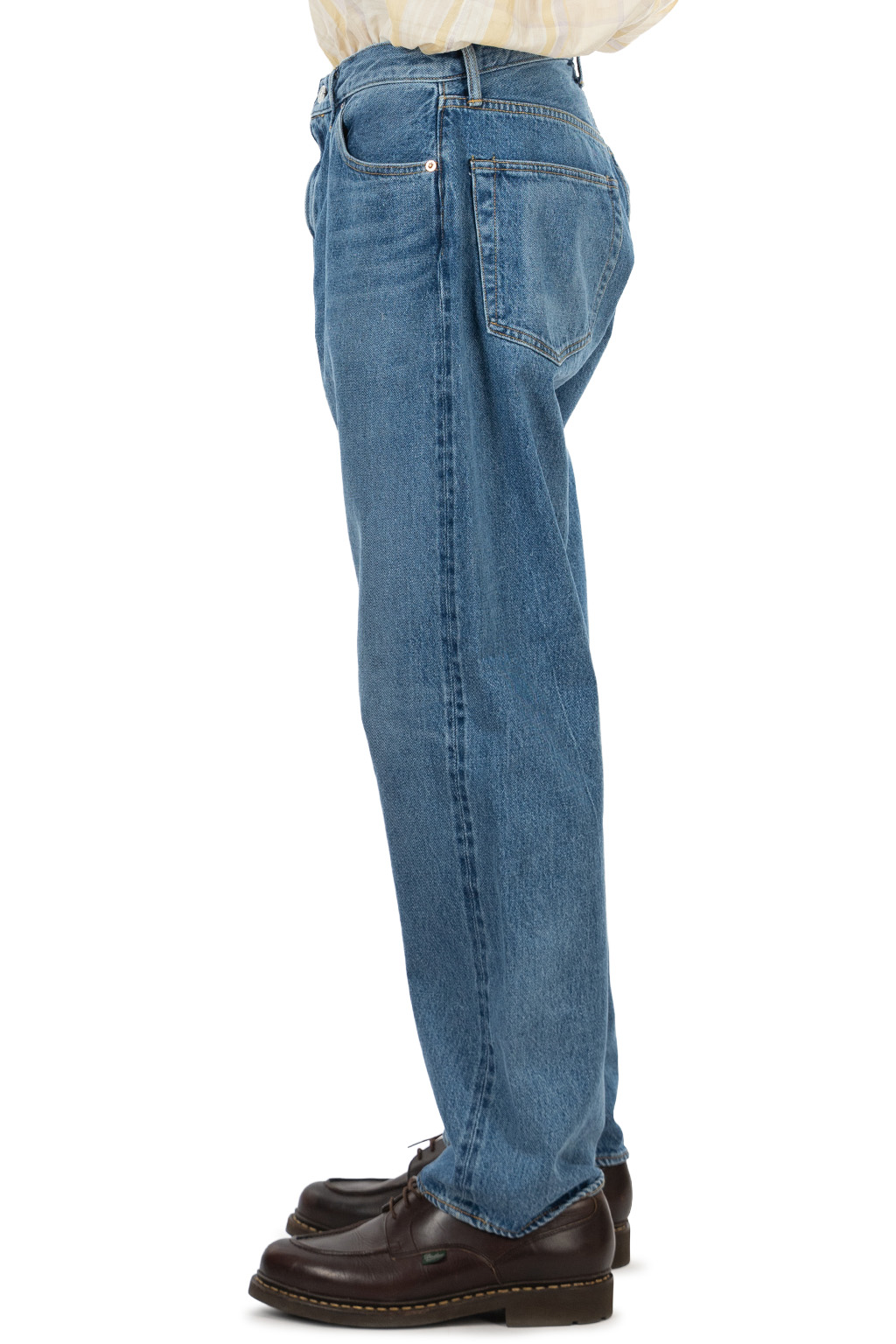 Kaptain Sunshine - 5P Zipper Front Denim Pants - Indigo Vintage Wash