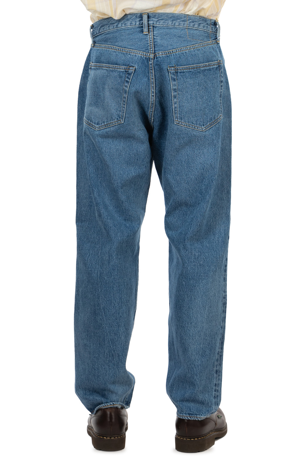Kaptain Sunshine - 5P Zipper Front Denim Pants - Indigo Vintage Wash