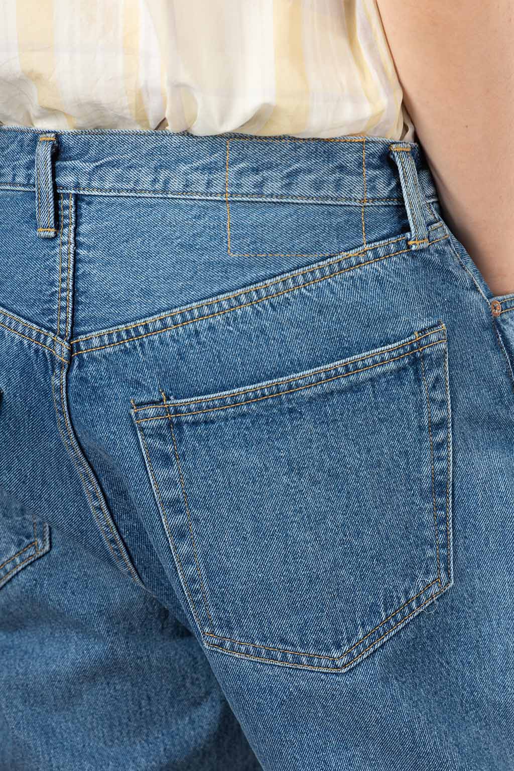 Kaptain Sunshine - 5P Zipper Front Denim Pants - Indigo Vintage Wash