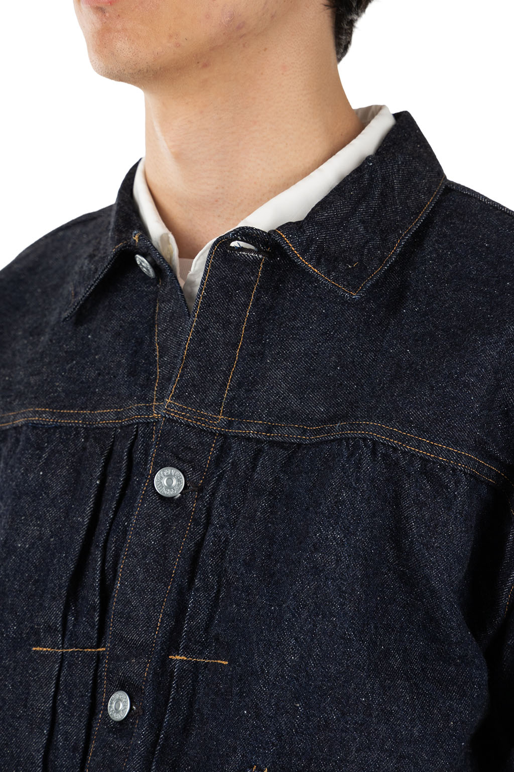 Kaptain Sunshine - Denim Tracker 1P Jacket - Indigo One Wash